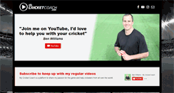 Desktop Screenshot of mycricketcoach.com